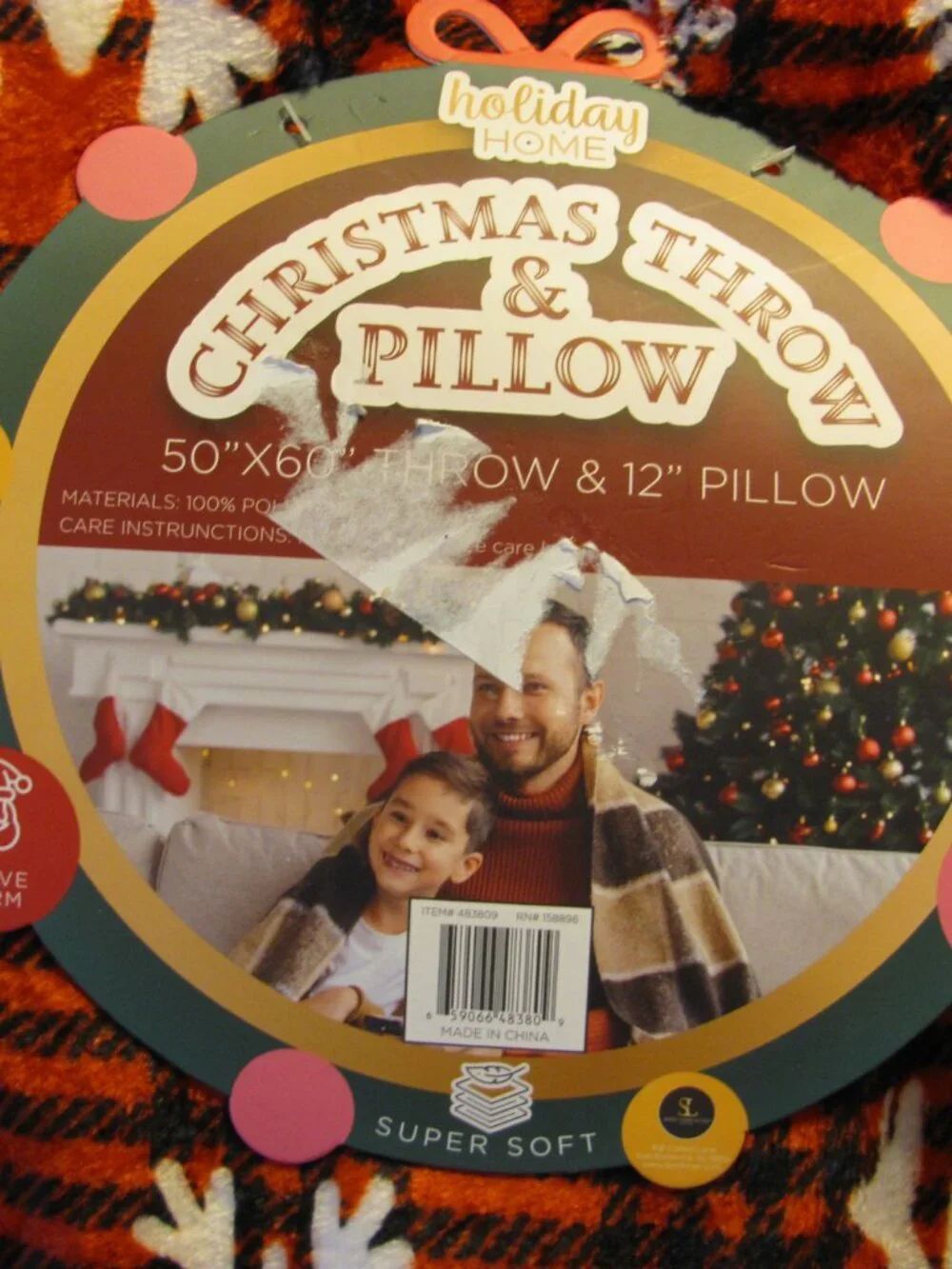 HOLIDAY HOME SNOWFLAKE HOLIDAY SET 2 PIECE SET NWT